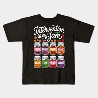 Intervention is my jam School Based Intervention Teacher Kids T-Shirt